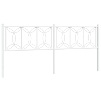 Hoofdbord 193 cm metaal wit