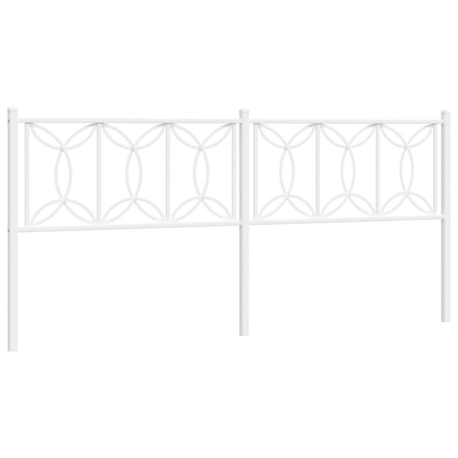 Hoofdbord 193 cm metaal wit