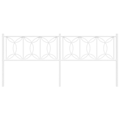 Hoofdbord 193 cm metaal wit