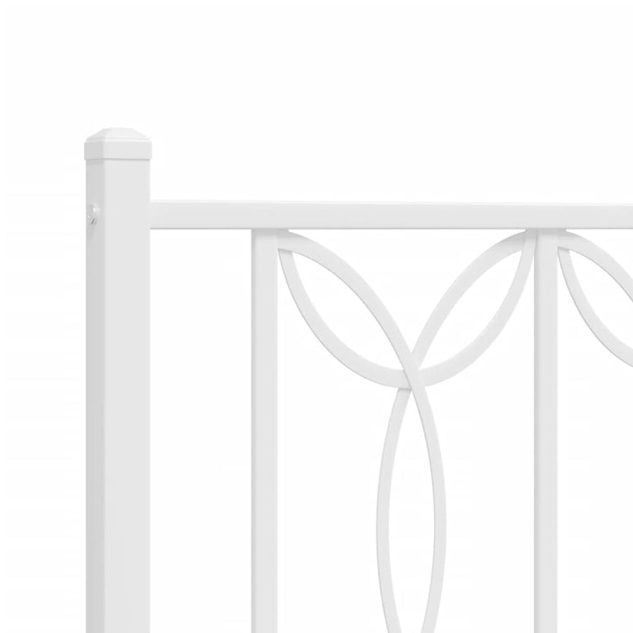 Hoofdbord 193 cm metaal wit