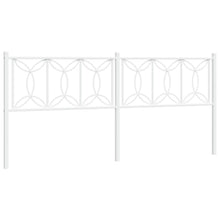 Hoofdbord 200 cm metaal wit