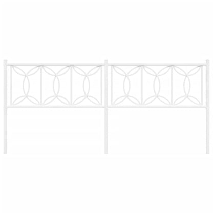 Hoofdbord 200 cm metaal wit