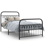 Bedframe metaal zwart 100x190 cm