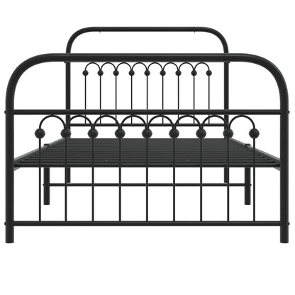 Bedframe Met Hoofd- En Voeteneinde Metaal 100 x 200 cm