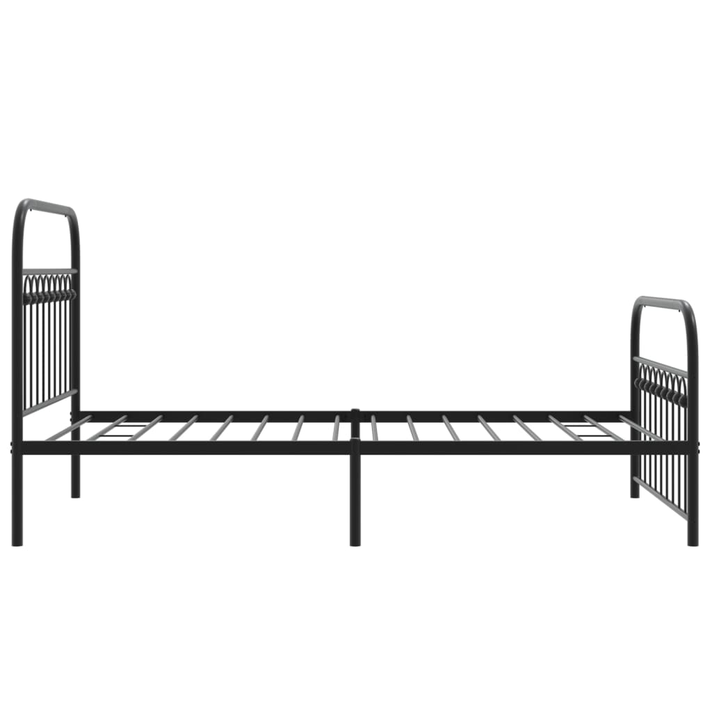 Bedframe Met Hoofd- En Voeteneinde Metaal 100 x 200 cm