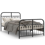 Bedframe metaal zwart 120x190 cm