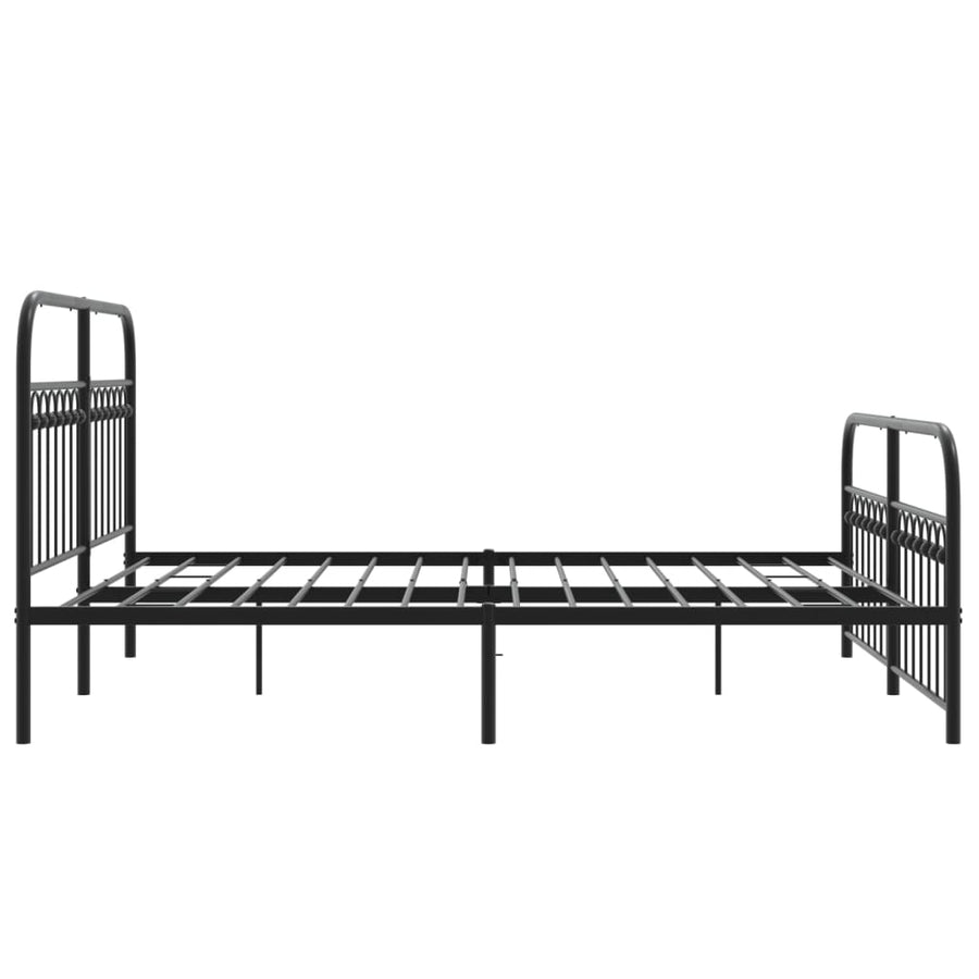 Bedframe Met Hoofd- En Voeteneinde Metaal 150 x 200 cm