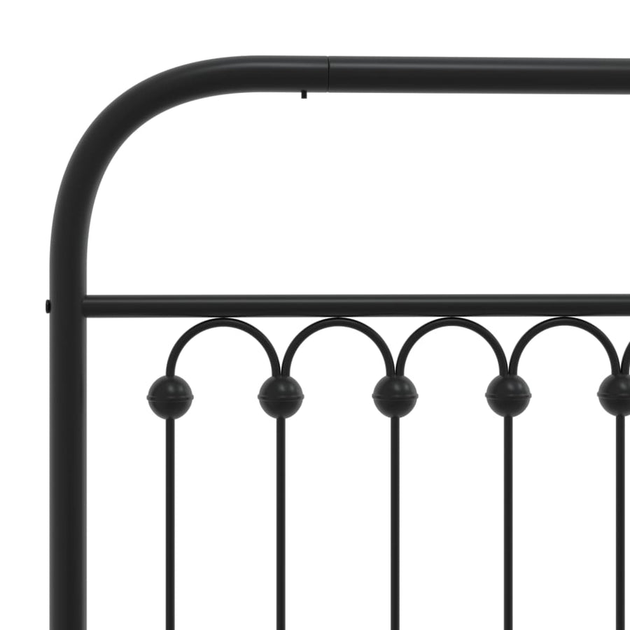 Bedframe Met Hoofd- En Voeteneinde Metaal 150 x 200 cm