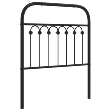 Hoofdbord 80 cm metaal zwart