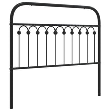 Hoofdbord 107 cm metaal zwart