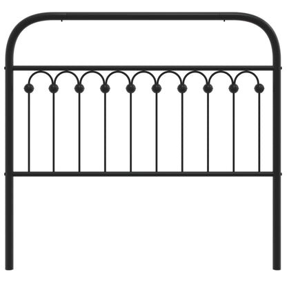 Hoofdbord 107 cm metaal zwart