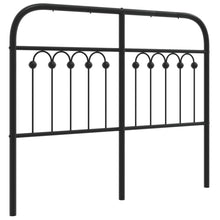 Hoofdbord 120 cm metaal zwart