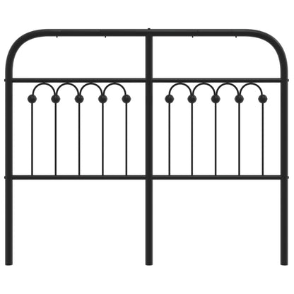 Hoofdbord 120 cm metaal zwart