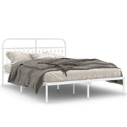 Bedframe metaal wit 150x200 cm