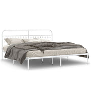 Bedframe metaal wit 193x203 cm
