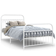Bedframe metaal wit 107x203 cm