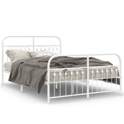 Bedframe metaal wit 137x190 cm