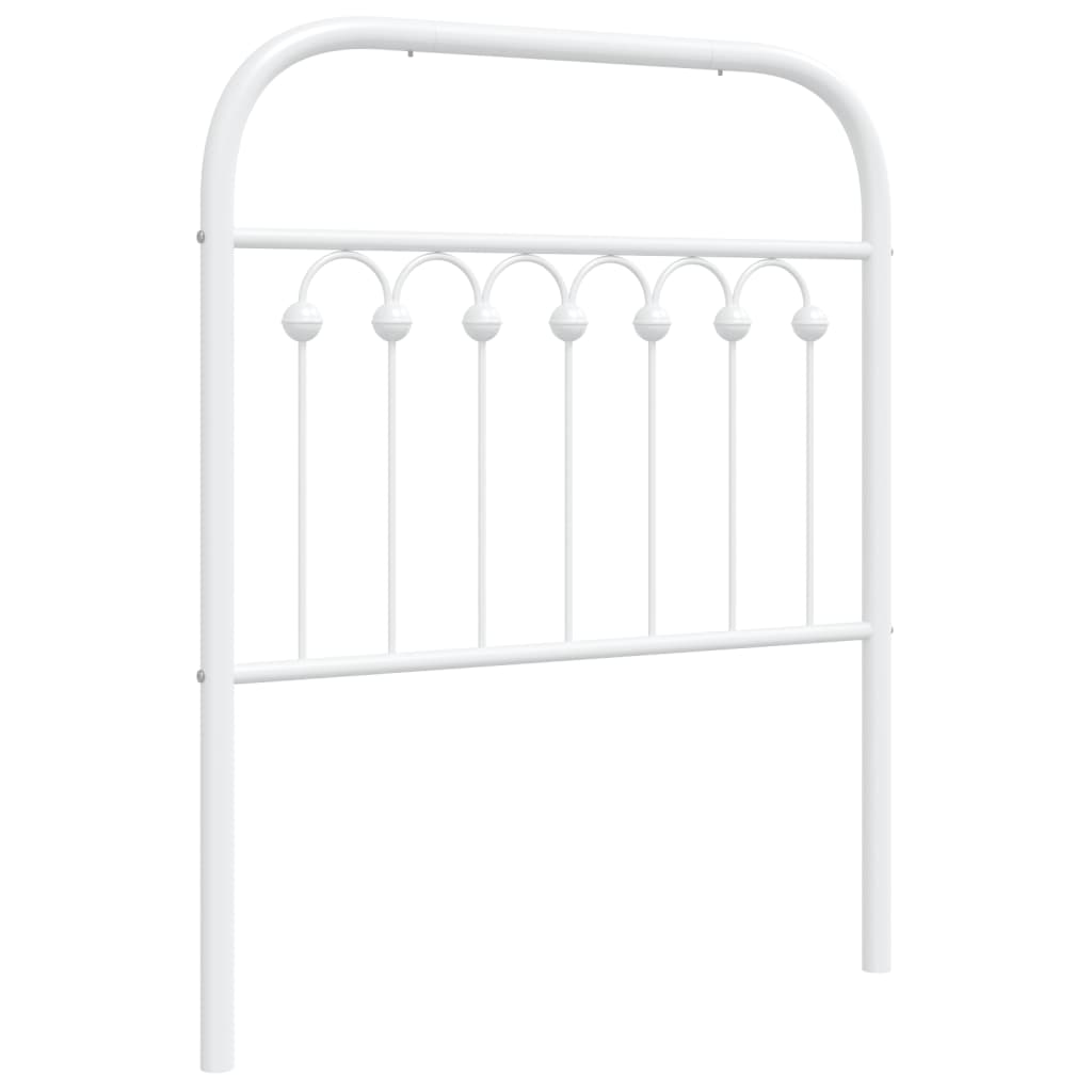 Hoofdbord 75 cm metaal wit