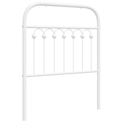Hoofdbord 75 cm metaal wit