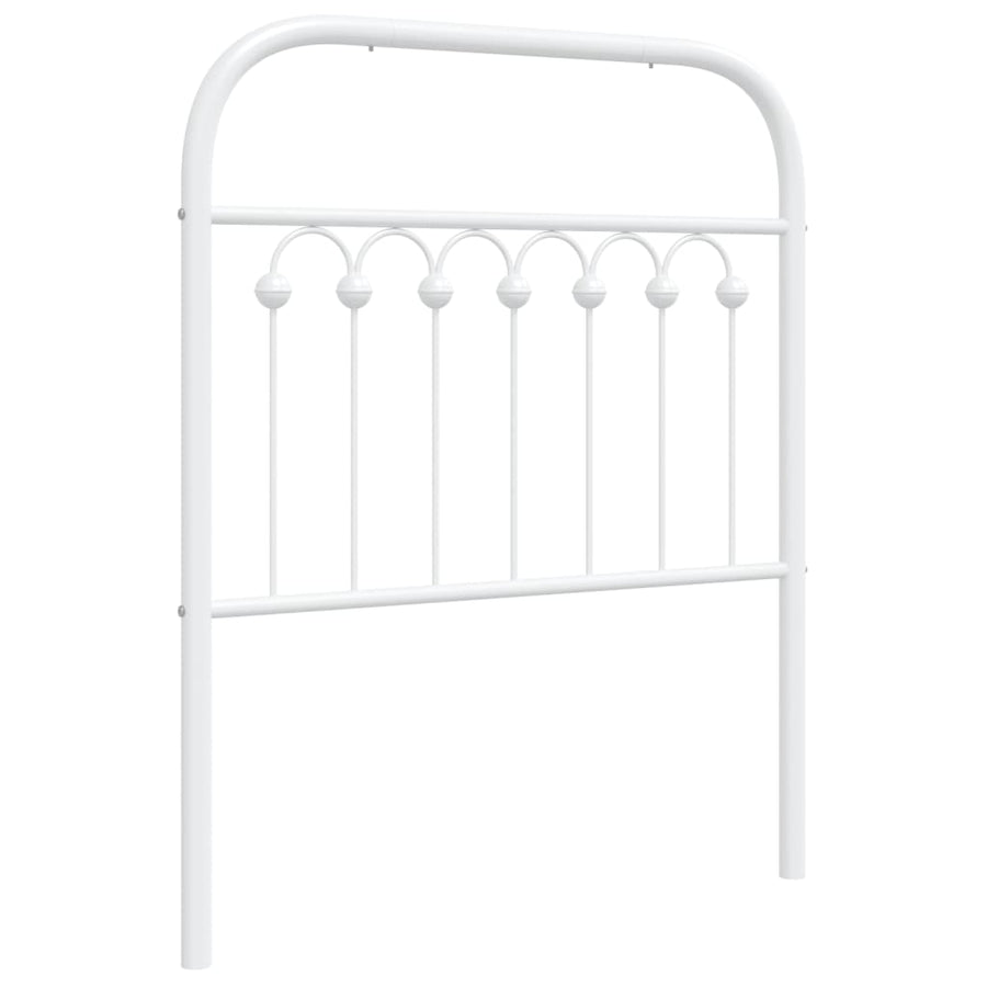 Hoofdbord 75 cm metaal wit