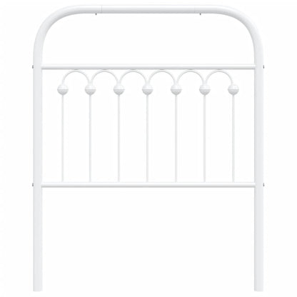 Hoofdbord 75 cm metaal wit