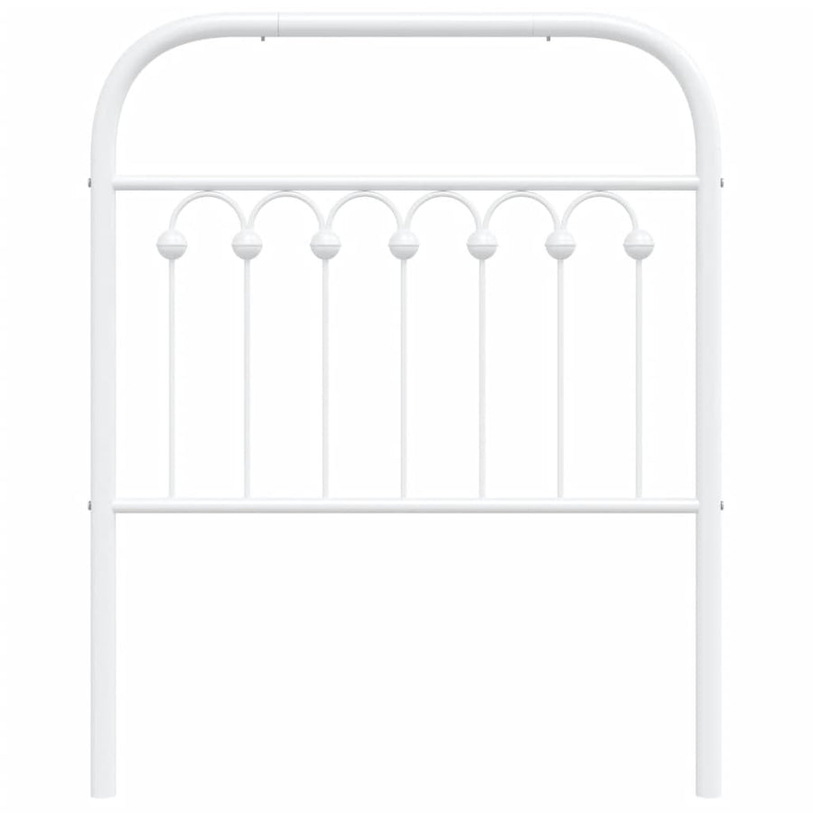 Hoofdbord 75 cm metaal wit