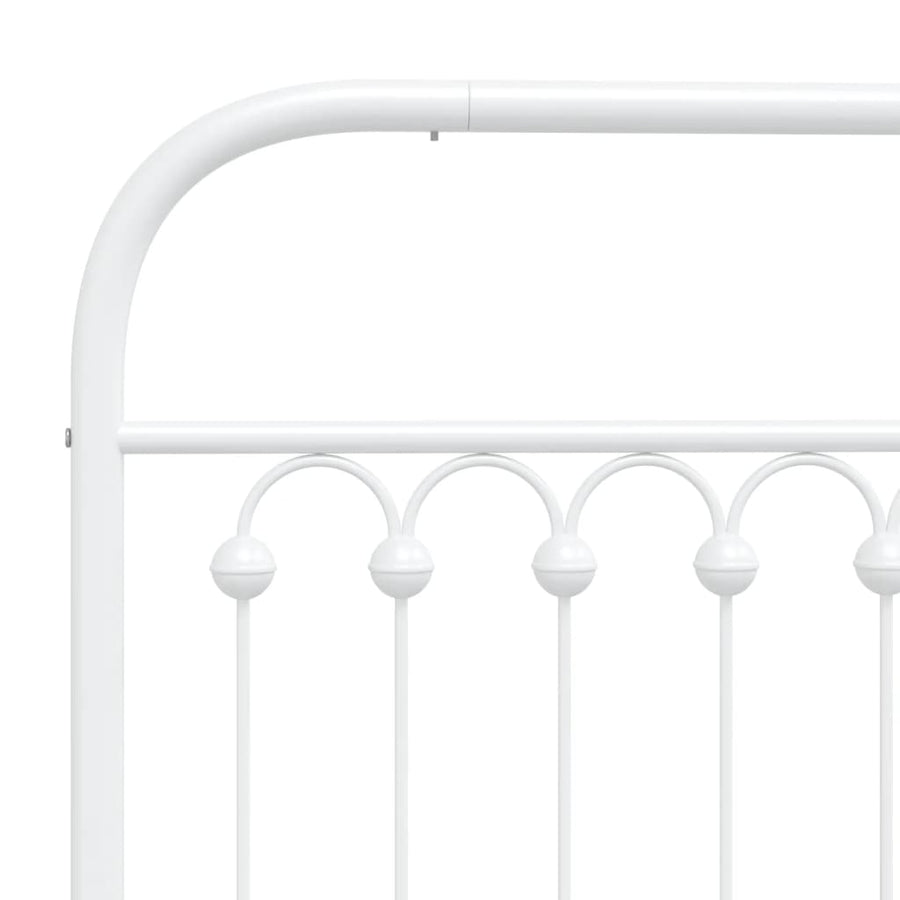 Hoofdbord 75 cm metaal wit