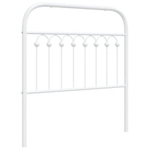 Hoofdbord 90 cm metaal wit