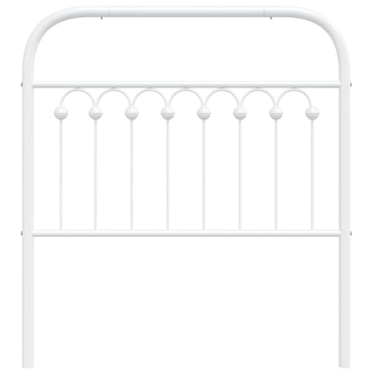Hoofdbord 90 cm metaal wit
