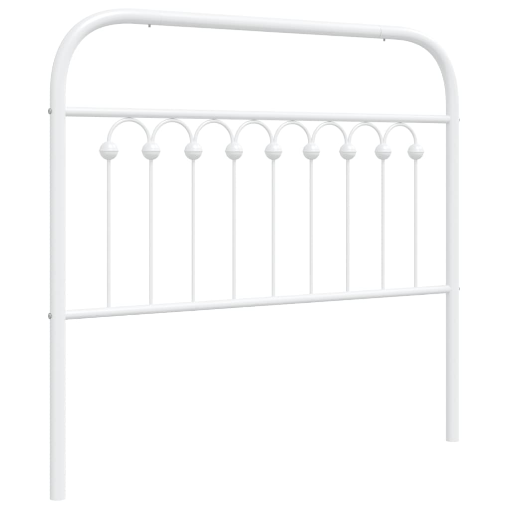 Hoofdbord 100 cm metaal wit