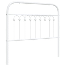 Hoofdbord 100 cm metaal wit