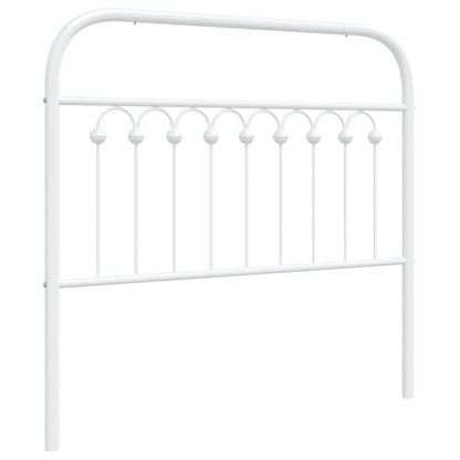 Hoofdbord 100 cm metaal wit