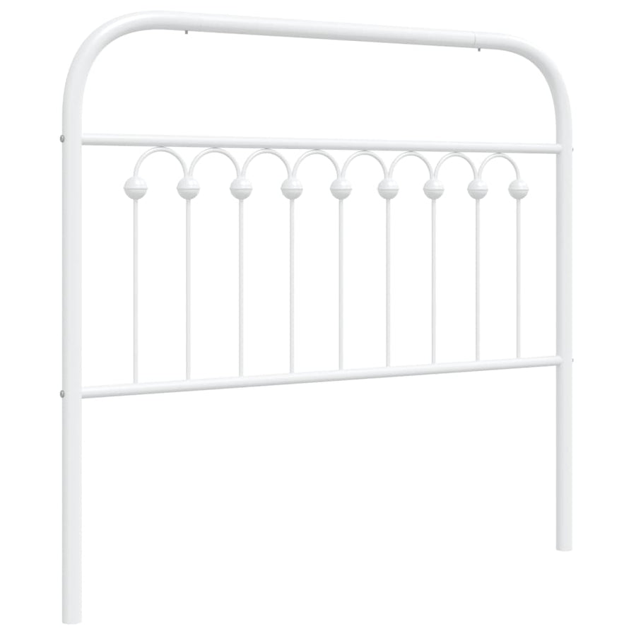 Hoofdbord 100 cm metaal wit