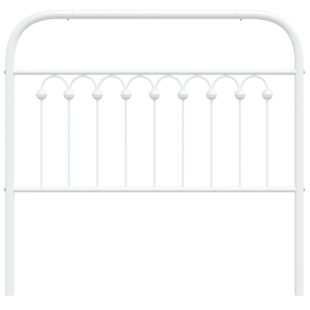 Hoofdbord 100 cm metaal wit