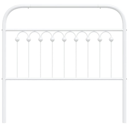 Hoofdbord 100 cm metaal wit