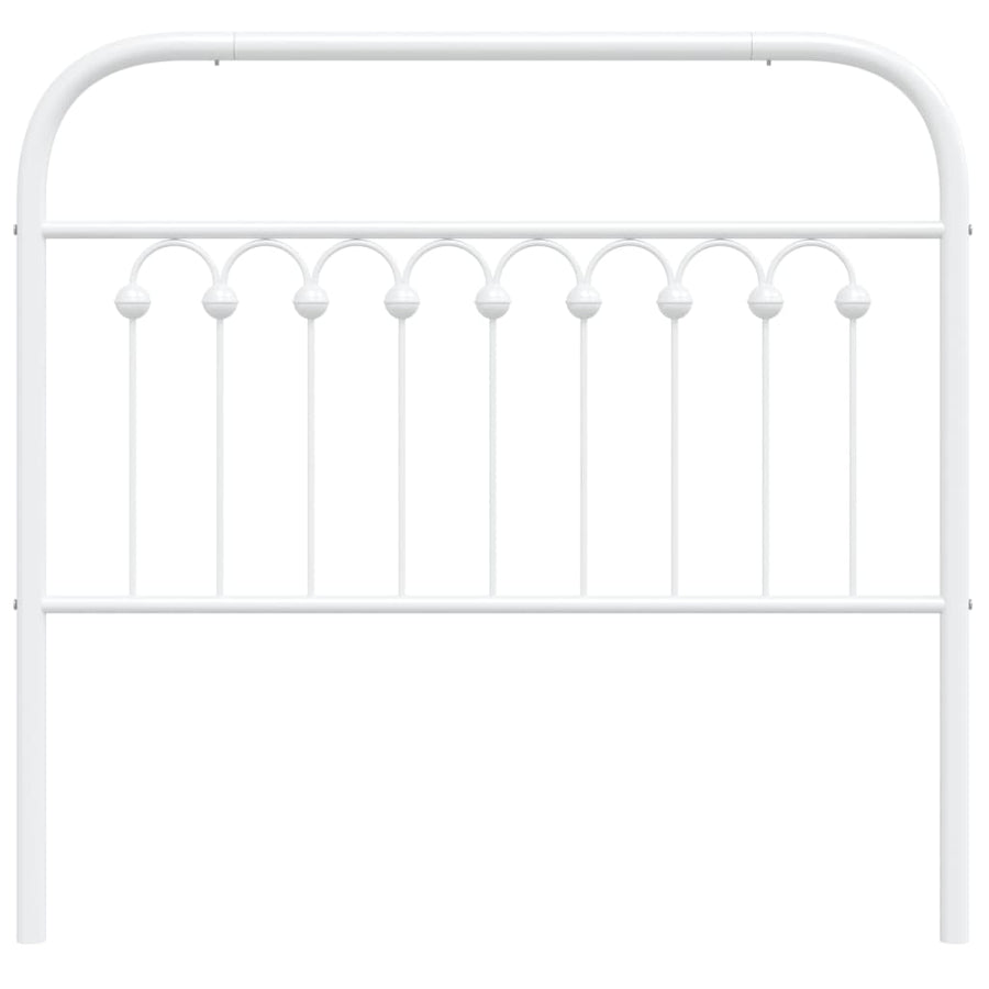 Hoofdbord 100 cm metaal wit