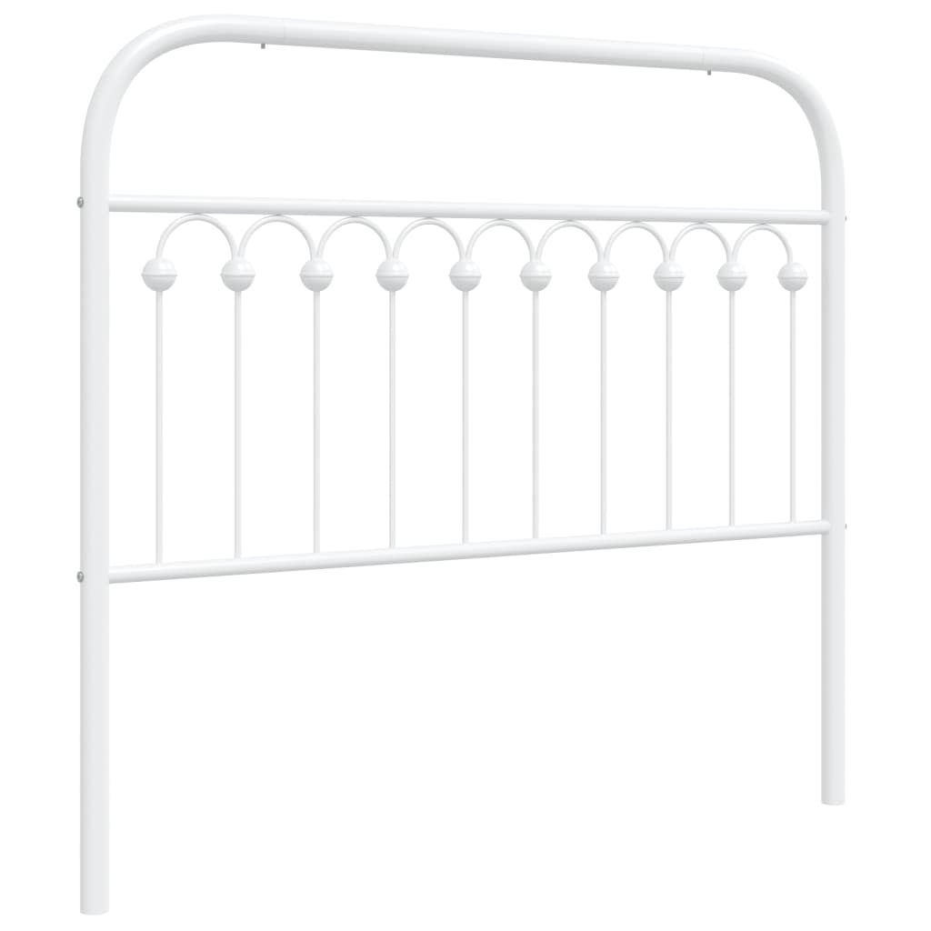 Hoofdbord 107 cm metaal wit