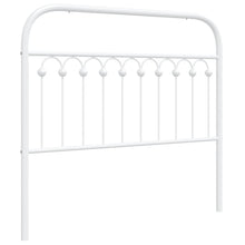 Hoofdbord 107 cm metaal wit