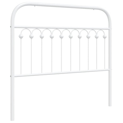 Hoofdbord 107 cm metaal wit