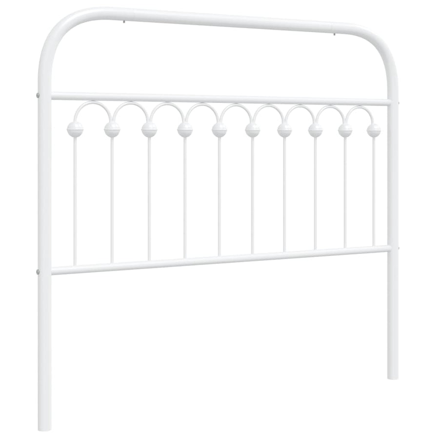 Hoofdbord 107 cm metaal wit