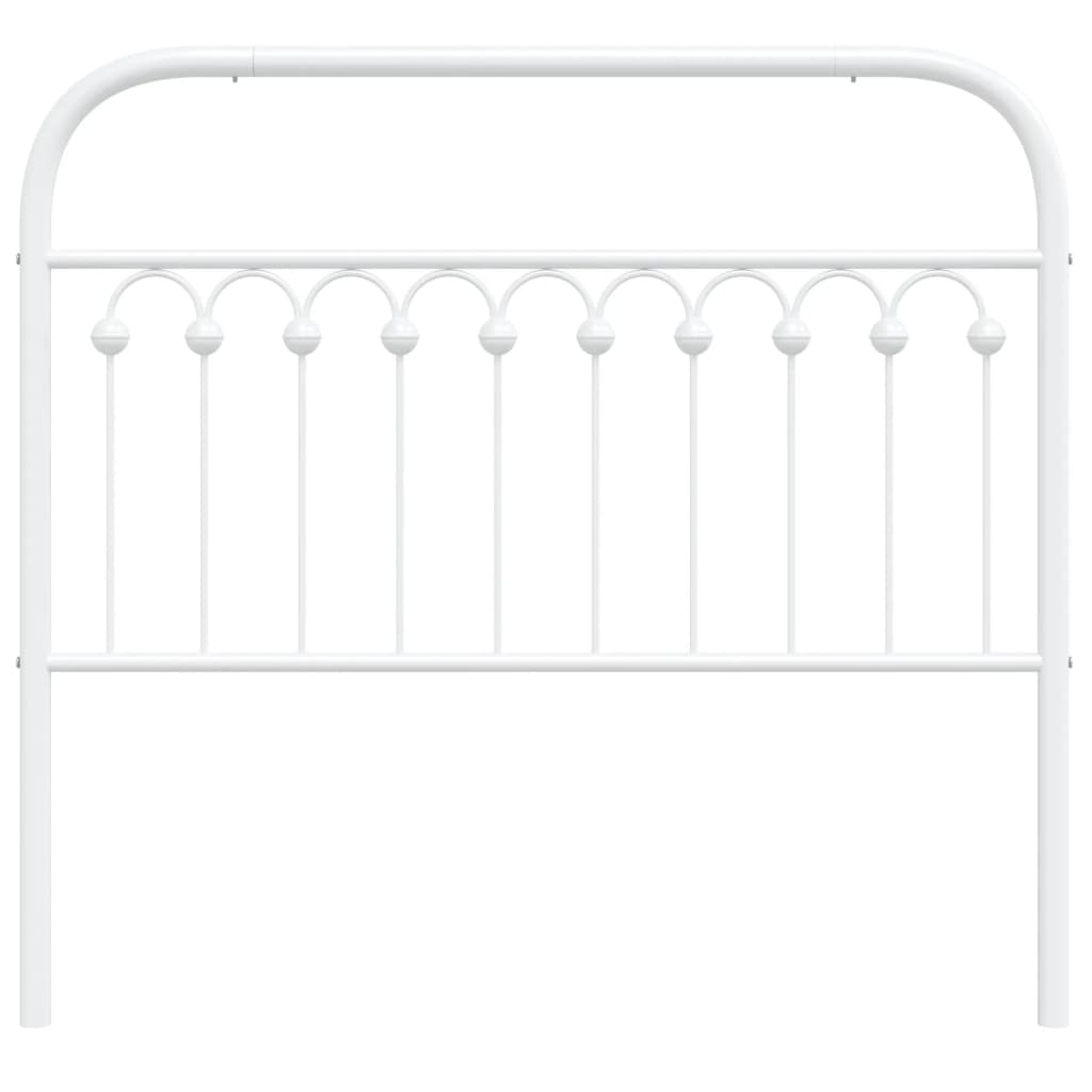 Hoofdbord 107 cm metaal wit