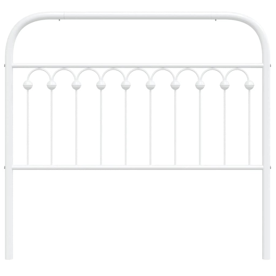 Hoofdbord 107 cm metaal wit