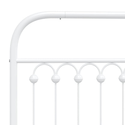 Hoofdbord 107 cm metaal wit