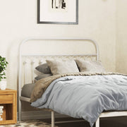 Hoofdbord 107 cm staal wit