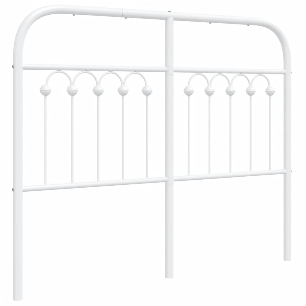 Hoofdbord 120 cm metaal wit