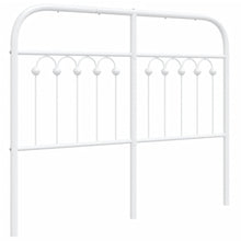 Hoofdbord 120 cm metaal wit