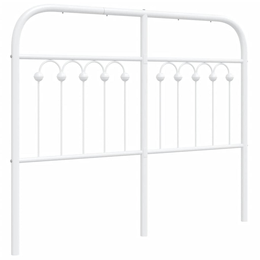 Hoofdbord 120 cm metaal wit