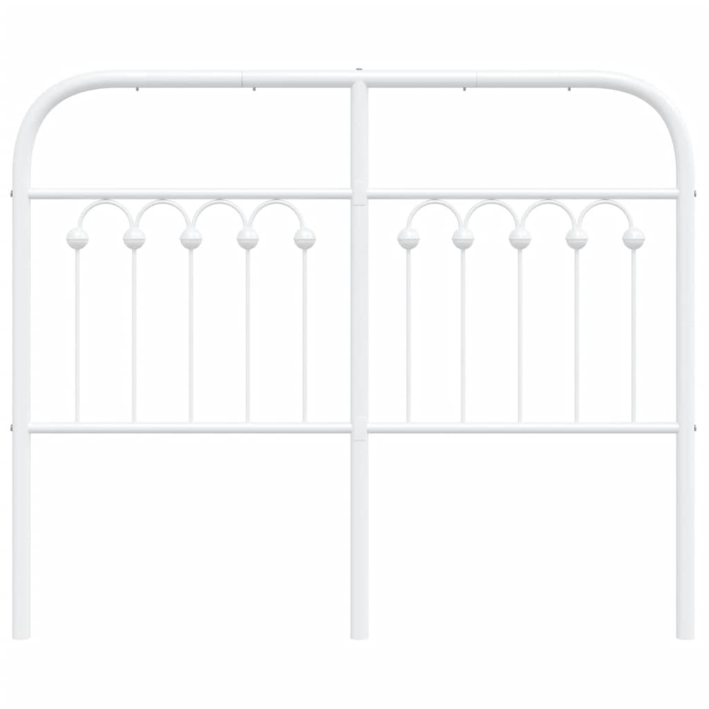 Hoofdbord 120 cm metaal wit