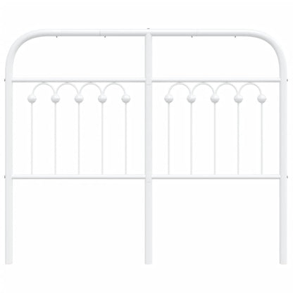 Hoofdbord 120 cm metaal wit