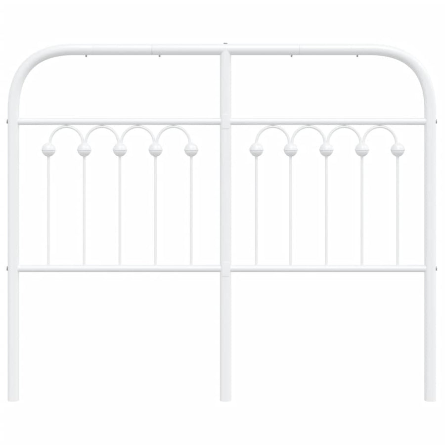 Hoofdbord 120 cm metaal wit